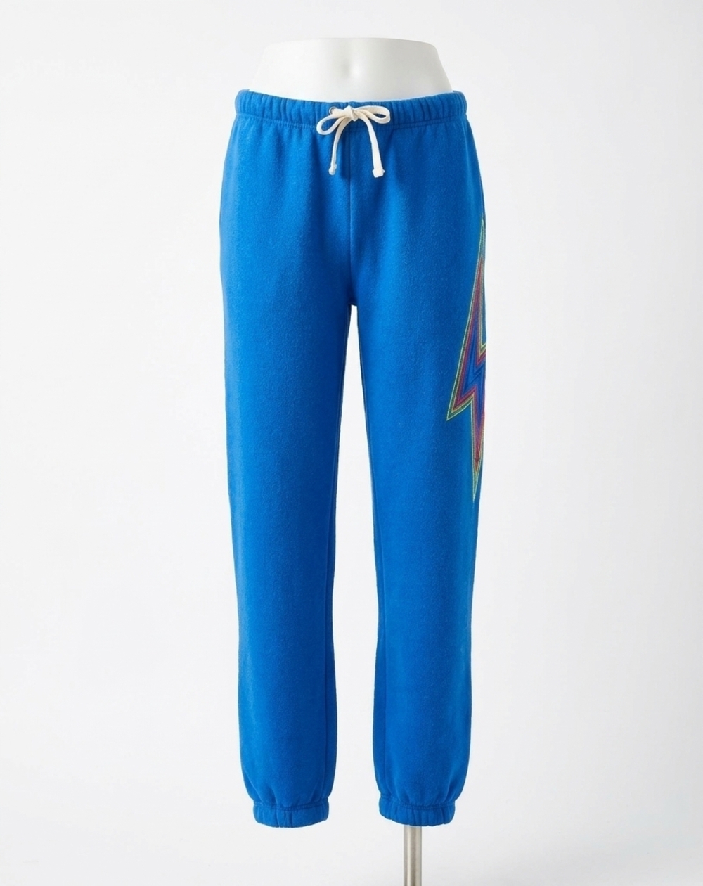 NEW VINTAGE HAVANA women's lightning bolt sweatpants in blue